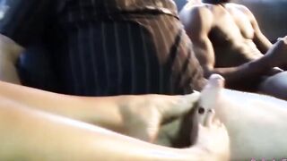 Roberta Farnese's limo and the 2 dicks to banged!