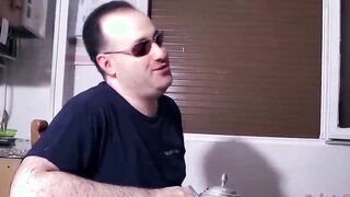 The representative rings the doorbell and Roberta Farnese fucks him with a friend