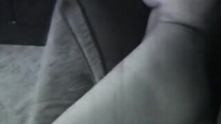 Sexy does a hand stand without a top on