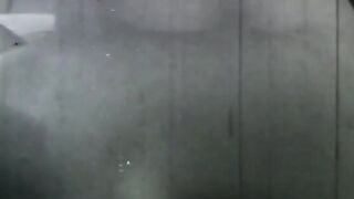 Sexy does a hand stand without a top on