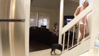 Fiance Daughter Fucks Her Stepfather And Drives Him Kinky Until He Comes