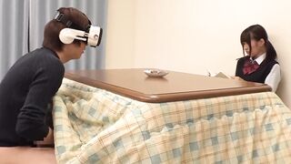 My brother was Jerking off inside VR. I get lusty as I saw his dick getting