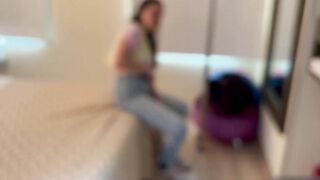 My step daughter finally came home and I couldn't wait to watch her take off her clothes, I like her more than her dad!!!
