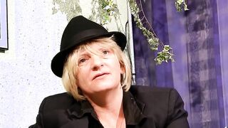 German Grandmother talk to Amateur Masturbation while Young Dude recorded