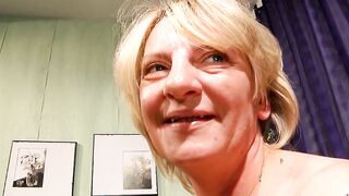 German Grandmother talk to Amateur Masturbation while Young Dude recorded
