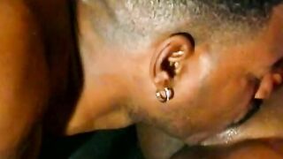 Ebony dude wants to got to know better with juicy chocolate floozie with long knockers