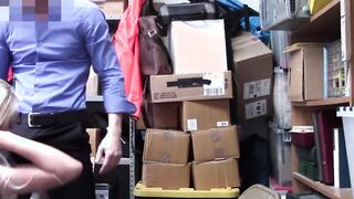 Hottie Young Shoplifter Deep Throated by Security Officer for Her Crime - Zoey Clark - FuckThief.com