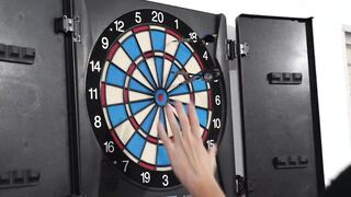 18 BUSTED AFTER LOSING AT DARTS