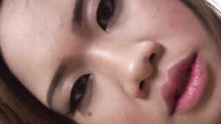 chinese Eve has ebony hair and gets aroused when she undresses