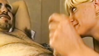 2 slutty bitches share a dick into bed