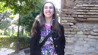 18yo PURE opens her cunt up with a HUGE DICK. She only had licked dicks before!