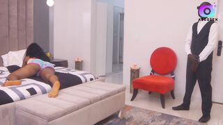 Rich politician sex girlfriend fiance ignores the presence of the concealed Agent assigned to make sure she stays indoor and fucks her snatch with a Dildo while she squirts repeatedly. Guess what happened next!!!