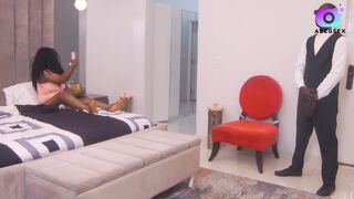 Rich politician sex girlfriend fiance ignores the presence of the concealed Agent assigned to make sure she stays indoor and fucks her snatch with a Dildo while she squirts repeatedly. Guess what happened next!!!