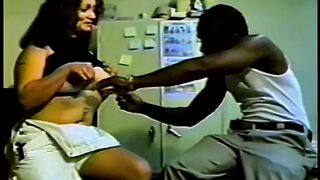 Experienced big titted dark hair Chilli is not against to date with black fellow