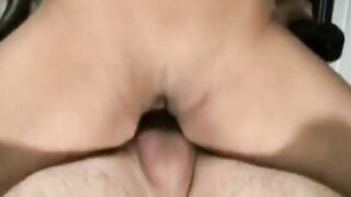 Goddess Persian with perky boobies riding rough white dick until he ejaculates