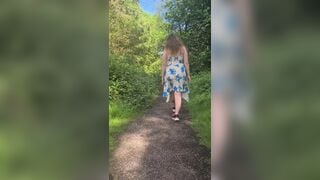 Flashing other walkers inside the wilderness amateur porn