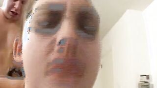 Young woman screams a lot when she has a dick inside her twat fucking her