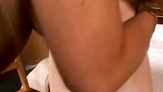 Blonde urgently needs to assuage rectal itching with help of big boobed chick's fake-cock