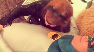 Catwoman blows Batman
