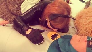 Catwoman blows Batman