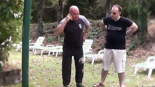 2 men take lessons from the slutty professor Roberta Farnese, the real Italian mom