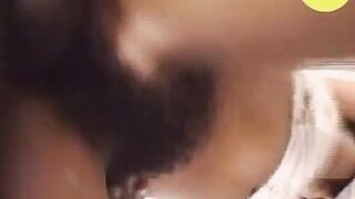 Young women with the unshaved cunt plays with a enormous vibrator and gets caught by her