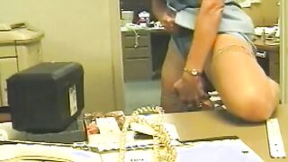 White sluts gets rough african penetration at work