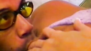Bombshell white whore gets bent over pool table and screwed rough with african dick
