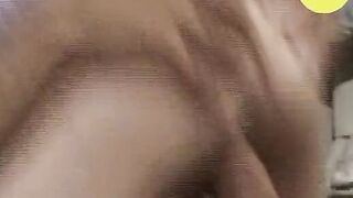 Young women fucks mature man with long african penis and jumps on him