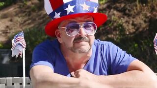 Huge Titties Stepmom Joins Her Daughter Blowing Her Bf's Penis on July four th Celebration