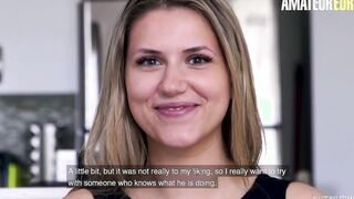 AMATEUR EUROPEAN - #Vanessa Siera - REAL DYKE CANADIAN TEENAGERS FIRST TIME WITH A BRO!
