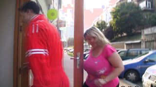 Stranger fucks long titties chubby blonde fatty