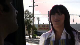 German friend vacations inside America and paid $$$ to a Cutie young woman who was walking
