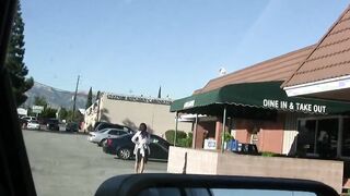 German friend vacations inside America and paid $$$ to a Cutie young woman who was walking
