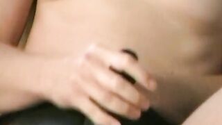 Dark Hair cunt with mouth red rubber outfit strokes her muff before fucking stud into his shitter with different