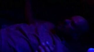 Sexsual crazy blonde caresses shaved bro's butt with huge strap-on into the bondage club