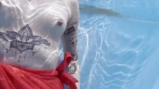 Finlands best Mimi Cica underwater naked swimming