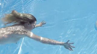 Finlands best Mimi Cica underwater naked swimming