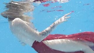 Finlands best Mimi Cica underwater naked swimming