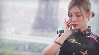 Cheongsam Asian Amateur Cheats On Hubby For His Best Friend