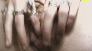 Cuckold hubby films wifey showing off for the camera fucking a sex toy