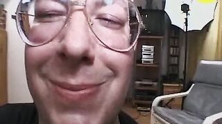Cuckold hubby films wifey showing off for the camera fucking a sex toy