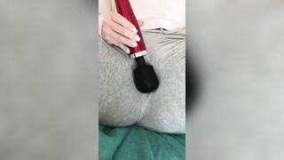Huge Squirt inside her sweats!