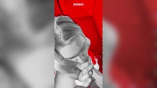 Balcony oral sex from a stranger German women at my vication
