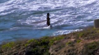 Love into Outdoors! Nina Feline give Terry Reid anal sex and