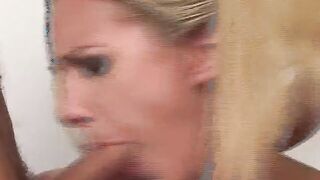 hot Blonde Angel Huge Inside A 3 Way Clip That Includes A Double Penetration