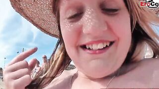 German Reporter pick up 18yo tourist 19 Yo at mallorca beach