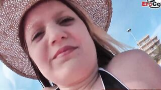 German Reporter pick up 18yo tourist 19 Yo at mallorca beach