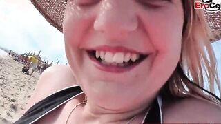 German Reporter pick up 18yo tourist 19 Yo at mallorca beach