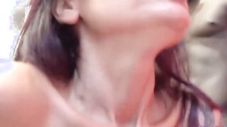 Roberta Farnse at the sex shop is attracted to a real long ebony penis